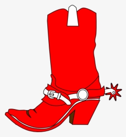 Cowboy Boot Png Transparent Image - Red Cowboy Boot Clipart, Png Download, Free Download