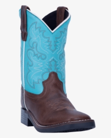 Dan Post® Youth Punky Brown/turquoise Cowboy Boots"   - Cowboy Boot, HD Png Download, Free Download