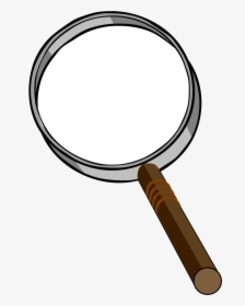 Magnifying Glass Magnifier Clip Art At Vector Transparent - Clip Art Magnifying Glass Detective, HD Png Download, Free Download