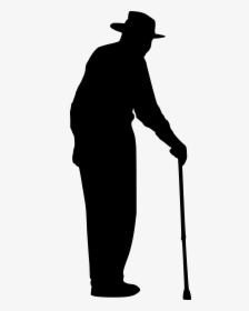 Elderly Silhouette Png, Transparent Png, Free Download