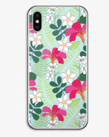 Tropical Flowers Skin Iphone X - Mobile Phone Case, HD Png Download, Free Download