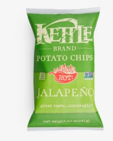 Jalapeno Potato Chips - Sea Salt Kettle Cooked Chips, HD Png Download, Free Download
