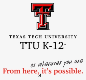 Ttu K-12 Logo - Texas Tech University, HD Png Download, Free Download