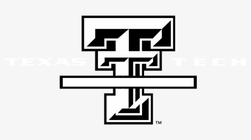 Texas Tech Red Raiders Logo Black And White - Texas Tech Black And White Logo, HD Png Download, Free Download