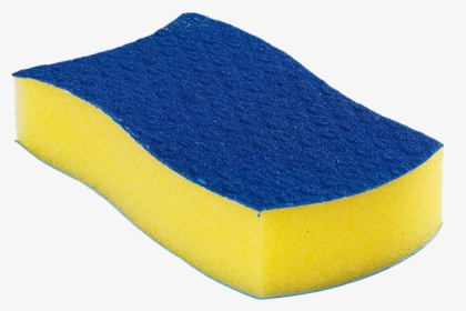 Washing Sponge Png - Blue And Yellow Sponge, Transparent Png, Free Download