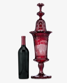Bohemian Crystal Chalice - Wine Bottle, HD Png Download, Free Download