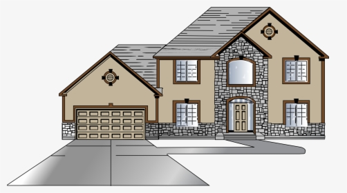 28 Collection Of A Big House Clipart - Drawing Of Outside Of House, HD Png Download, Free Download