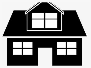 Transparent Construction Clipart - Black Transparent Background House Png, Png Download, Free Download
