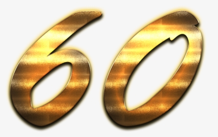 60 Number Golden Png - Transparent Gold 60 Png, Png Download, Free Download