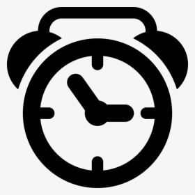 Alarm Clock Of Circular Shape Comments - Transparent White Line Alarm Clock Png, Png Download, Free Download