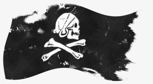 Flag Pirate Png - Black Pirate Flag Png, Transparent Png, Free Download