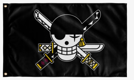 Flags Wall Flag - One Piece Zoro Jolly Roger, HD Png Download - kindpng