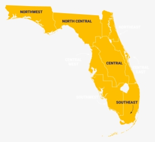 Florida Election Map 2016 , Png Download - Florida Map, Transparent Png, Free Download