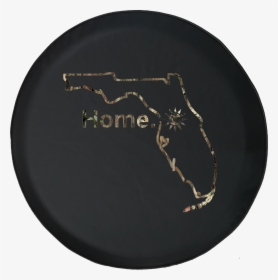 Jeep Wrangler Spare Tire Cover With Florida Map Print - Circle, HD Png Download, Free Download