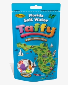 Florida Map Taffy, Assortment Stand-up Pouch 14 Oz - Florida Saltwater Taffy, HD Png Download, Free Download