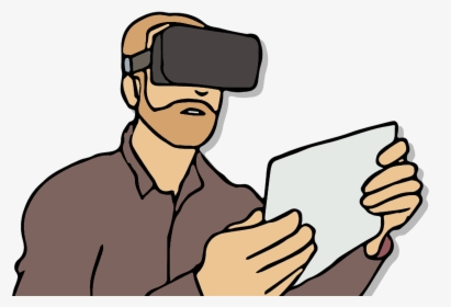 Transparent Vr Headset Png - Virtual Reality Cartoon Transparent, Png Download, Free Download