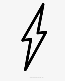 Lightning Bolt Coloring Page - Icon, HD Png Download, Free Download