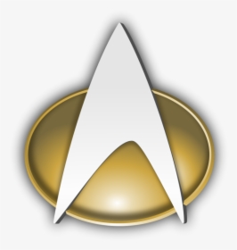 Logo Sternenflotte Tng - Star Trek Badge Png, Transparent Png, Free Download