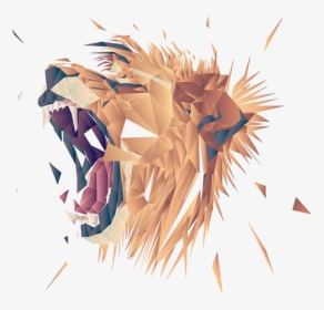 Lion Roaring Graphic Design, HD Png Download, Free Download