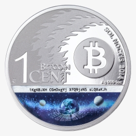 2014 1 Oz Silver Coin - Bitcoin Eagle, HD Png Download, Free Download