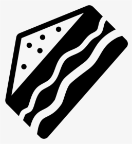 Sandwich Filled Icon - Sandwich Icon Black And White, HD Png Download, Free Download