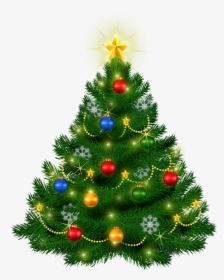 Transparent Christmas Tree Clipart - Vintage Christmas Tree Clipart, HD Png Download, Free Download