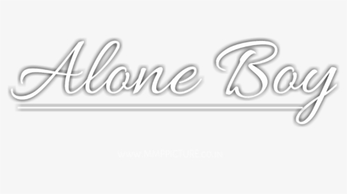 Alone Png - Calligraphy, Transparent Png, Free Download