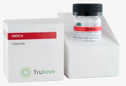 Capsules In Container - Trulieve Indica Capsules, HD Png Download, Free Download