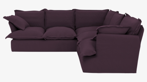 Aubergine Linen Song 3x3m Corner Sofa"  Class="lazyload - Couch, HD Png Download, Free Download