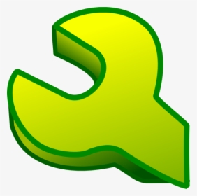 Spanner Svg Clip Arts - Символ Ключ И Отвертка Зеленый, HD Png Download, Free Download