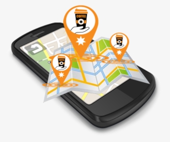 Aafcans Mobile Coffee Map Icon - Mobile Tracker Gps, HD Png Download, Free Download