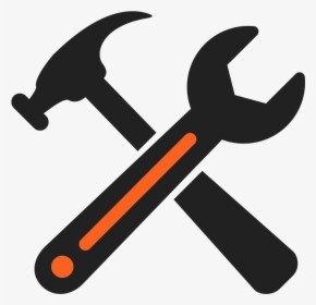 Clipart Hammer Spanner - Blue Tools Icon Png, Transparent Png, Free Download
