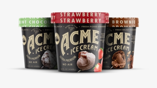 Acme Ice Cream Flavor Triplet - Chocolate, HD Png Download, Free Download