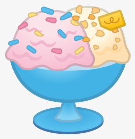 Ice Cream Icon - Emoji De Helado Png, Transparent Png, Free Download