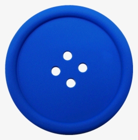 Blue Sewing Button With 4 Hole Png Image - Circle, Transparent Png, Free Download