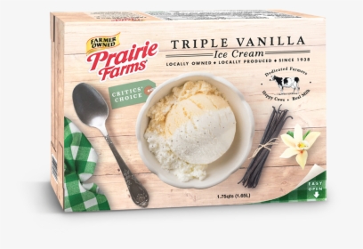 Triple Vanilla Ice Cream - Prairie Farms Ice Cream 56 Oz, HD Png Download, Free Download