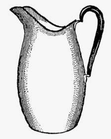 Pitcher Clipart Empty Pitcher - Drawing Of A Water Pitcher, HD Png Download, Free Download