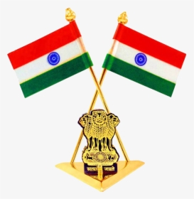 India Flag With National Emblem - India Flag Image Download, HD Png Download, Free Download