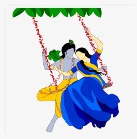 Radha Krishna Png Transparent Images - Krishna Janmashtami Png, Png Download, Free Download