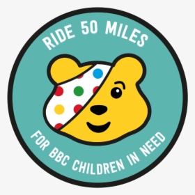 Ride 50 Miles For Bbc Children In Need Logo - Pudsey Bear Children In Need, HD Png Download, Free Download