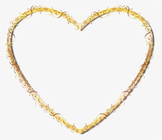 Right Border Of Heart Gold - Frame Heart Gold Png, Transparent Png, Free Download