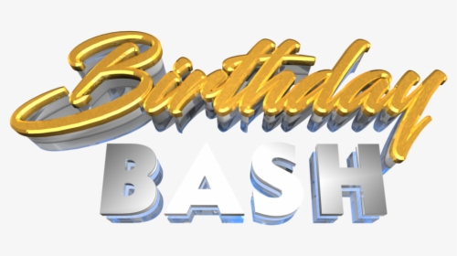 Happy Birthday 3d Text Png - Birthday Bash Text Png, Transparent Png, Free Download