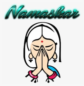 Namaskar Png Image Download - Welcome Lady Png, Transparent Png, Free Download