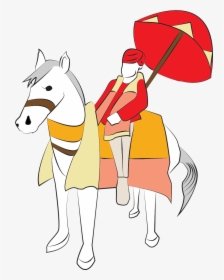 Indian Wedding Baraat Png - Indian Wedding Horse Cartoon, Transparent Png, Free Download