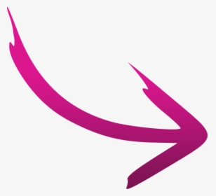 Clip Art Image Pink Arrow Symbol - Transparent Background Curved Arrow Png, Png Download, Free Download