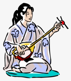 Transparent Lute Png - Cartoon Image Of A Boy Playing Sitar, Png Download, Free Download