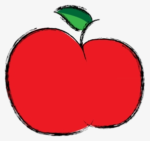Strawberries Clipart Colour - Apple Fruit Red Color, HD Png Download, Free Download