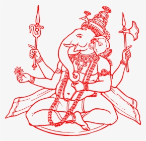 Ganesha, Hinduism, Hindu, Temple, God, Elephant, Arms - Religion In India For Kids, HD Png Download, Free Download