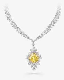 Graff Yellow Diamond Necklace, HD Png Download, Free Download