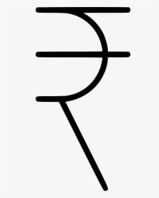 Indian Rupee Inr Currency Finance Business - Rupee Symbol Thin Png, Transparent Png, Free Download
